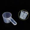 5pcs/set Transparent Flat-bottomed Spoon Plastic Measuring Spoon  Home Kitchen Baking Accessories