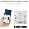 LangYeao UK EU 1/2/3/4 Gang 10A Home Automation WiFi Smart Light Wall Touch Switch Apple Siri Homekit with Neutral Wire