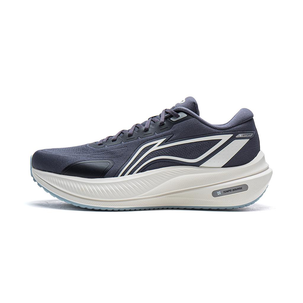 Li Ning Yueying 5 Амортизирующие, износостойкие низкие мужские кроссовки для бега Curtain Mountain Blue ARHW003-16