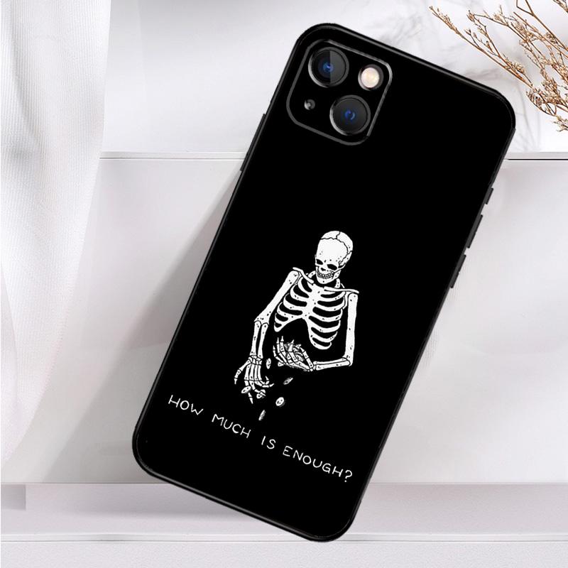 Чехол для телефона Aesthetics Skeleton для iPhone 16 15 14 13 12 11 Pro Max Mini X XR XS Max 7 8 Plus, задняя крышка