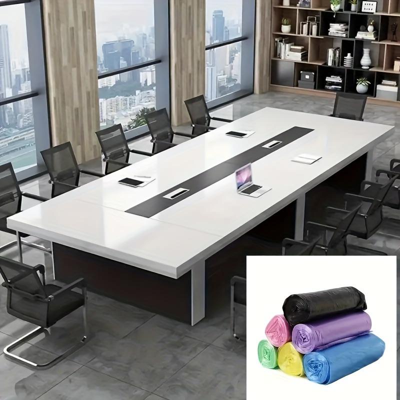 100-Pack Multi-Color Disposable Trash Bags - Portable, Thin Plastic Garbage Bags For Kitchen, Bathroom, Office & Dorm Cleaning