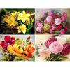 5D DIY Diamond Painting Beautiful Golden Flower Pot Diamond Embroidery Cross Stitch Kit Full Rhinestone Mosaic Home Decor