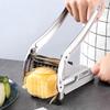 Нержавеющая сталь Картофелерезка для картофеля фри - Ручная овощерезка для домашнего использования Многофункциональная овощерезка для огурца моркови
