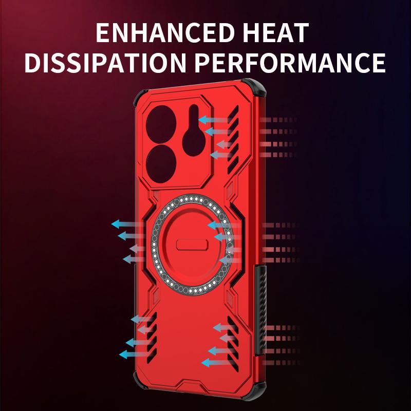 Магнитный чехол для Xiaomi Redmi Note 14 5G Чехол Redmi Note 14 5G Capas Задняя адсорбция Беспроводная зарядка Fundas Redmi Note 14 5G