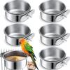 Pet Supplies Bird Food Stainless Parrot Starling Feeder Anti-chewing Food Box