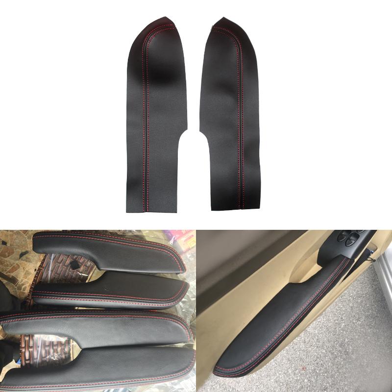 Для Honda Civic 8-го поколения Седан 2006 2007 2008 2009 2010 2011 Передние 2 шт. Панель подлокотника двери автомобиля Отделка из микрофибры с кожаным покрытием