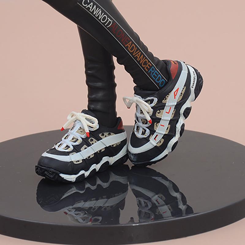 23 см ЭВА Аниме Фигурка Аска Лэнгли Сорью Модель Костюма Наряд Игрушка Подарок Коллекция ПВХ Евангелион Фигурка Действия