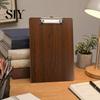 Sketch Paper Clipboard Wooden with Metal Clip, A4 Letter Size Drawing Clip Board for Documents Board, Wood Grain Thicken Hardboard Office, School Flat