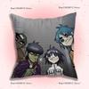 G-Gorillaz Rock Band Pillow Covers Cartoon Sofa Decorative Home Double-Sided Printing Short Plush Cute Cushion Cover
