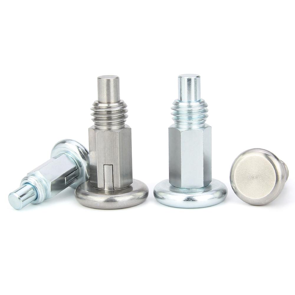 Carbon Steel With Zinc-plated Threaded Indexing Locating Pins Stailless Steel Self-locking/Return Type Index Screw/Bolt