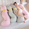 Long Body Pillow Ergonomic Curve Pillow Cute Side Sleeping Support Soft Animal Shapes Plush Doll for Kids Adult