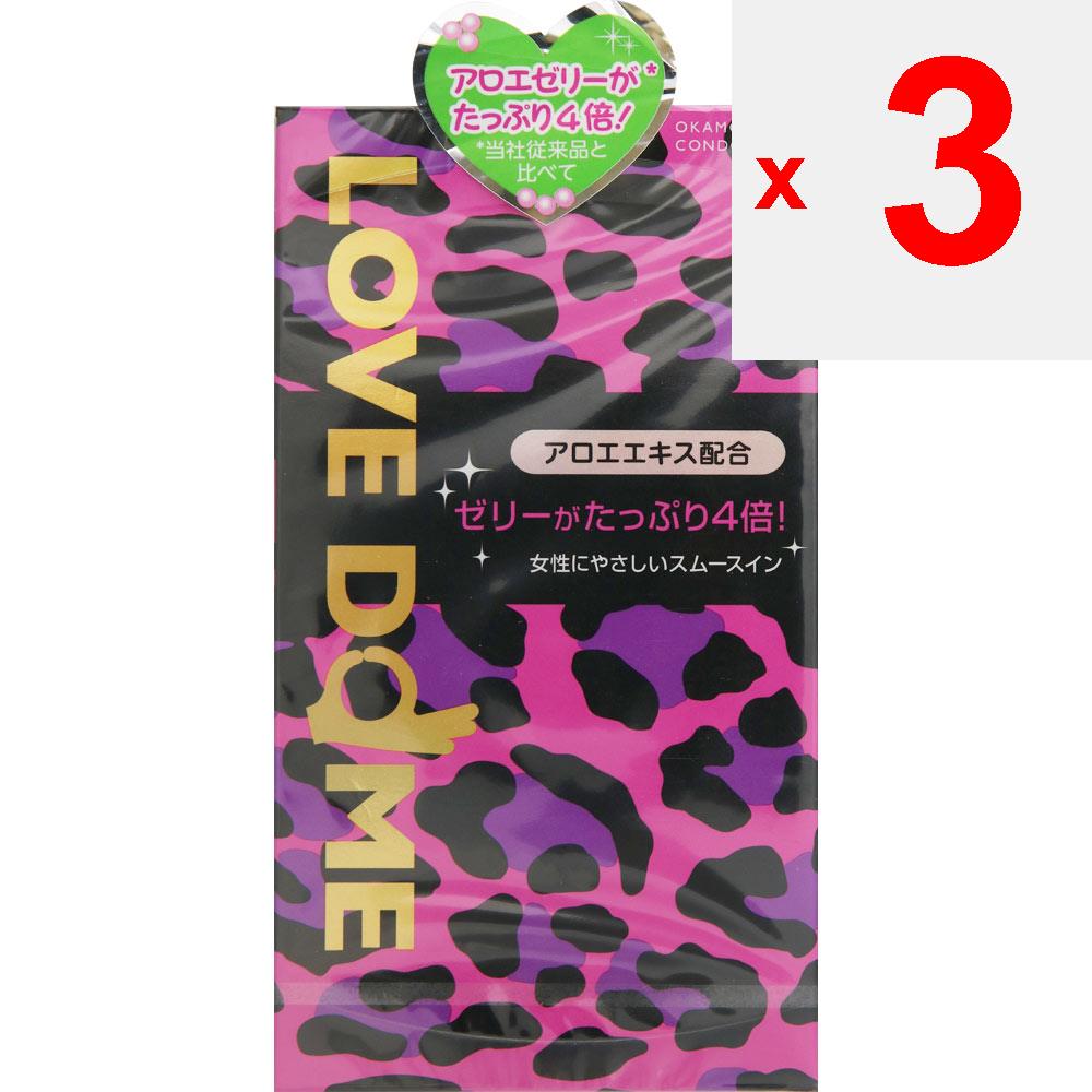 okamoto Love Dome Пантера 12 шт.. Упаковка из 1 шт. Стандартный тип, для женщин, гладкий, упаковка из 1 шт.