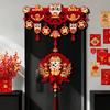2026 Horse-themed Lunar Year Decor Chinese Character New Year Hanging Flag  Chinese New Year