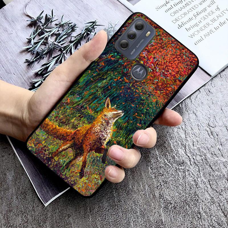 Милый чехол для телефона с изображением лисы для Motorola Moto E7 Plus E32 E20 E40 Edge 20 Lite G22 G52 G20 G30 G100 G60 G50 G10 G Pure G Stylus