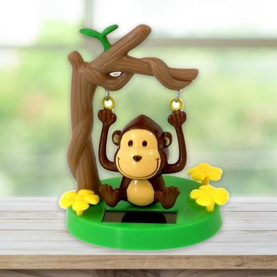 1 шт. Солнечная машинка танцующая обезьянка качающееся животное игрушка аксессуары для стайлинга автомобиля декор для автомобиля детские игрушки забавный подарок домашние украшения дропшиппинг