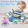 Luminous Big Eyes Ball Toy Light-up Cartoon Snowflake Ball Anxiety Relief Elastic TPR Stress Ball Decompression Toy Kids Adults Gift