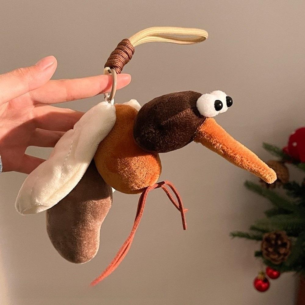 Cockroach Insect Series Keychain Fly Backpack Charm Cute Plush Insect Pendant Party