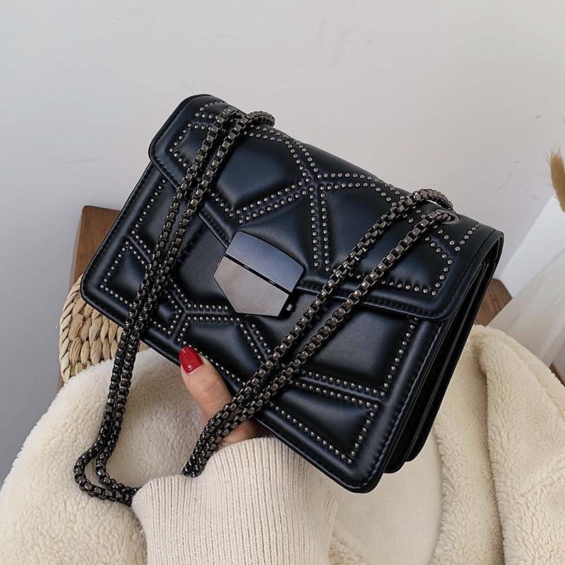 Advanced Westernized Women's Shoulder Bag Versatile Chain Underarm Bag Single Shoulder Crossbody Bag Ins Style Small Square Bags