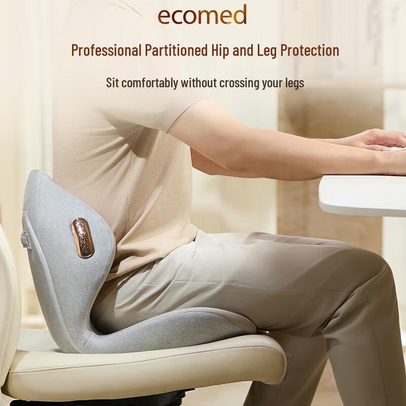 ecomed German Ergonomic Lumbar Support Chair Cushion with Massager CN plug (adapter included)