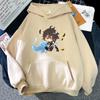 Genshin Impact Clothes Women Game Zhong Li Print Kawaii Hoodie Colors 12 Oversized Sweatshirts Anime Aesthetic Harajuku