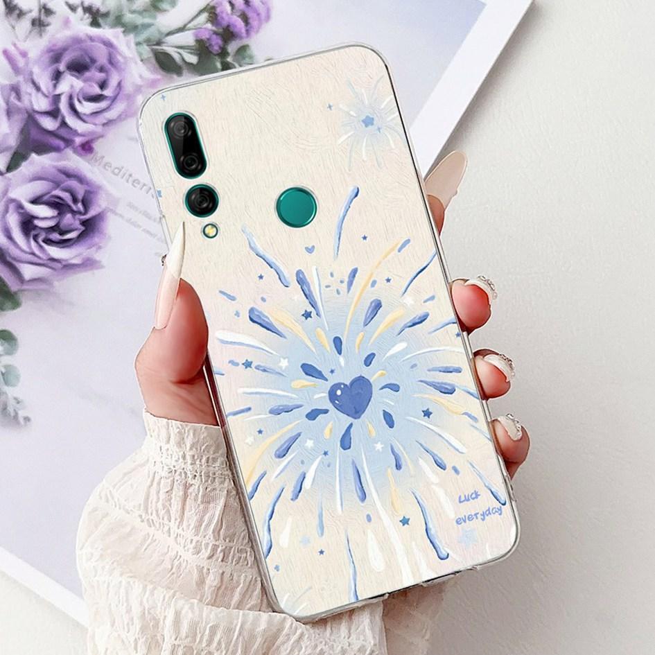 Чехол для Huawei Y9 Prime 2019 STK-L21 STK-L22 STK-LX3 Чехол Популярный Цветок Мягкий ТПУ Чехол для Телефона Для Huawei P Smart Z Y9 2019 Capa