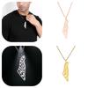 Stainless Steel Modern Pendant Necklace Palestine Israel Design Women Men