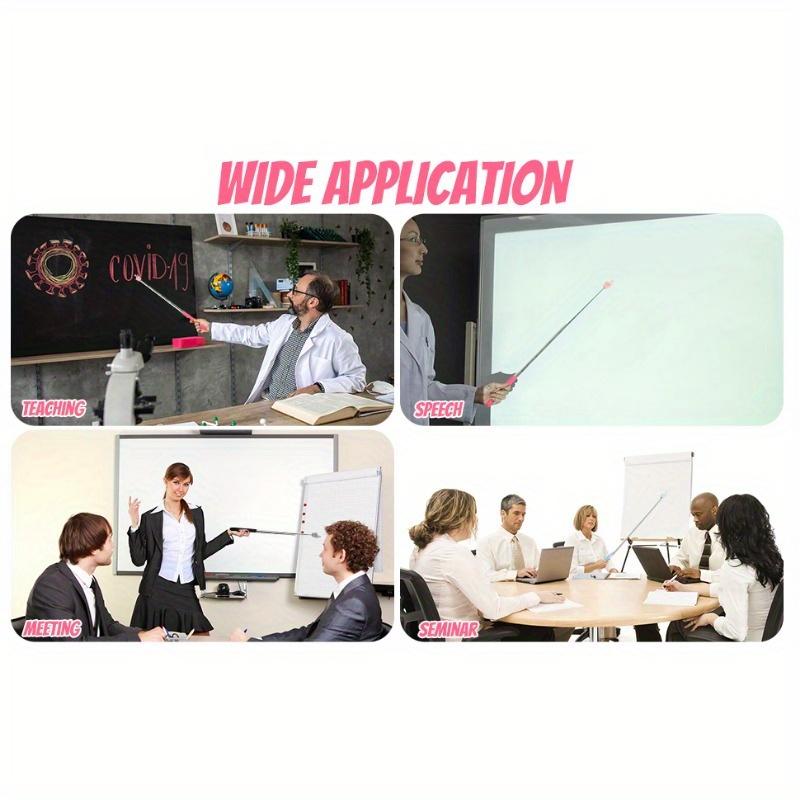 3Pcs Telescopic Teachers Pointer, Extendable Hand Pointer Finger Pointer Stick, Mini Retractable Classroom Pointer