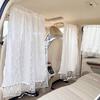 Кружевные двухслойные автомобильные шторки для конфиденциальности, универсальная шторка-разделитель между задним сиденьем, автомобильные шторки-блэкаут, солнцезащитные шторки