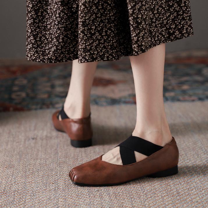 Винтажные балетки, женские туфли-лодочки на плоской подошве со шнуровкой и квадратным носком, туфли Мэри Джейн