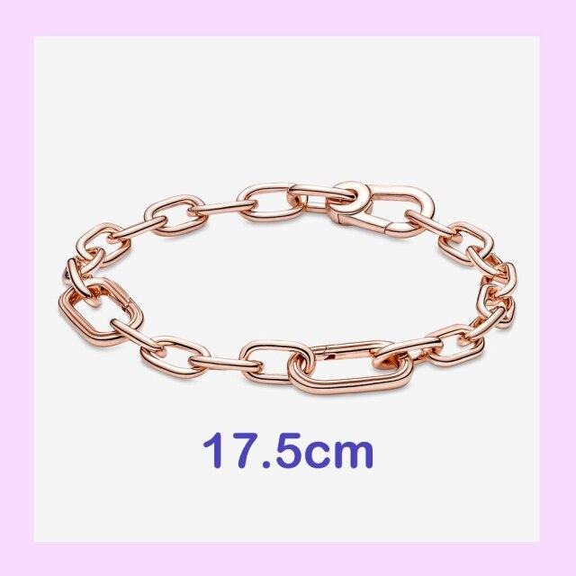 925 стерлингового серебра New Me кольцо бусина круглый соединитель шарм двойной Fit Me звено цепи жемчуг браслет ювелирные изделия