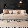 Cream Wind Autumn and Winter Thickened Plush Sofa Cushion  New Fixed Non-slip Straight Row Leather Sofa Seat Cushion Cover