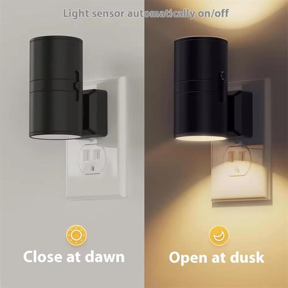 Night Light Plug Into Wall RGB/3 Color Dimmable Portable Socket LED Night Light EU Plug-In Bedside Lamp Room Corridor Home Decor