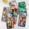 Anime O-ness P-ieces Zoro Luffy For Samsung A73 A72 A54 A53 A52S A34 A33 A32 A25 A24 A23 A22 A15 A14 A13 A05 Black Phone Case