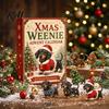 Kids Party Favors 2026 Christmas Dachshund Advent Calendar, 3D Countdown Collectible Ornament Set Seasonal Calendar with 24 Mini Dog Figures, Holiday