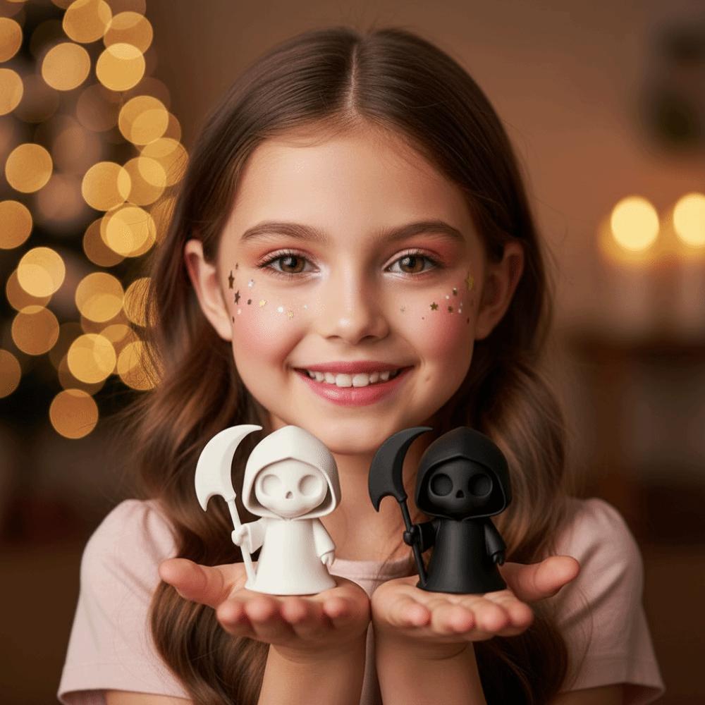 PLA Halloween Miniature Mini Luminous Ghost Toy Glow Desk Ornament 3D Printed Statue Holiday Gift