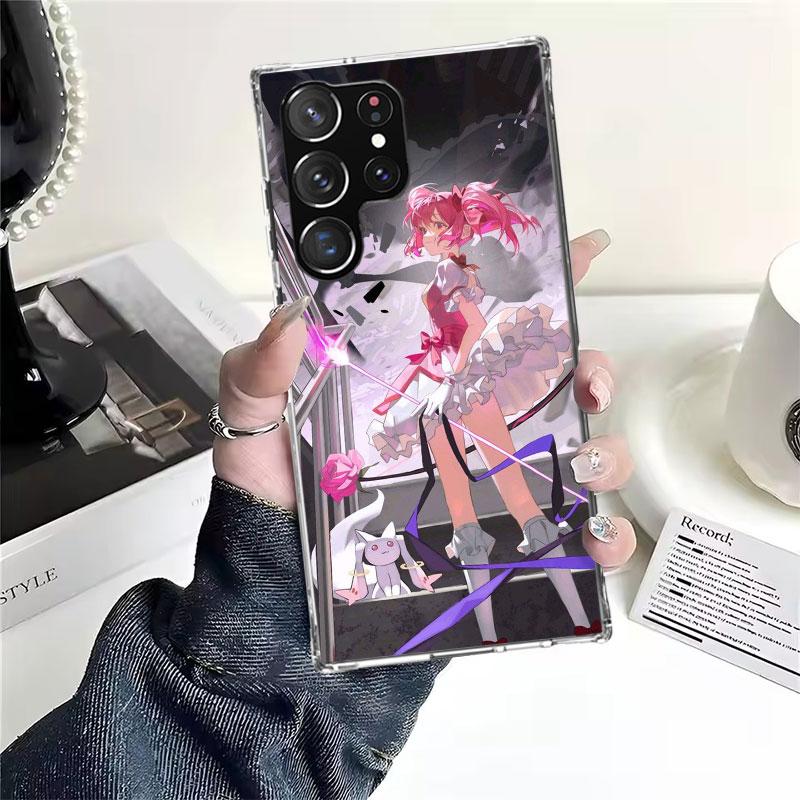 Мягкий чехол для телефона с принтом Мадока Магика для Samsung Galaxy S22 S23 S24 S25 Edge S26 Ultra S20 FE S21 Plus + Fundas Coque Galaxy S20