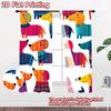 2D flat printing 2pcs Scene Curtains Dachshunds Cute Dogs Digital Printed Polyester Drapes Holiday Decorations Use for Holiday