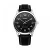Casio Mtp V001l 1budf  Mtp V001l 1b  Аналоговые Сат Студентские Мужские Кожаные Часы