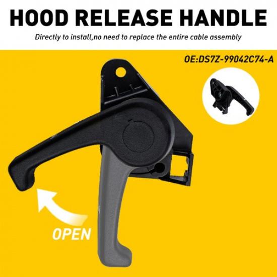 Hood Release Handle for 2013-2017 Ford Fusion / Lincoln MKZ #DS7Z-99042C74-A