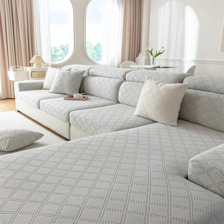 Simple Sofa Cushion Cover Sofa Cover Full-Covered Stretch Sofa Cover Cloth Single Double Combination