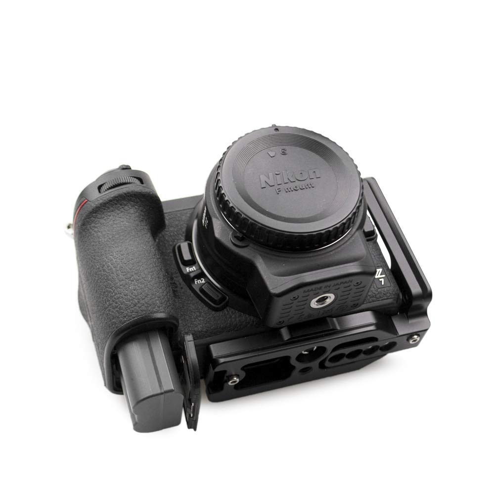 Kinokoo Metal Quick Release Plate Bracket for Nikon with Screws L-Shaped Z7/Z7II/Z6/Z6II 1/4" (NIKON Z7/Z6)
