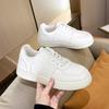 Белые туфли для доски 2025 года, новая корейская версия, трендовая повседневная обувь, мода, универсальный стиль колледжа, спортивная обувь на плоской подошве, белые туфли для женщин