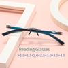 Men Women Rimless Reading Glasses  New Anti Blue Light Eyewear Presbyopic Glasses +1.5 2.0 2.5 3.0 3.5 4.0 Glasses Men