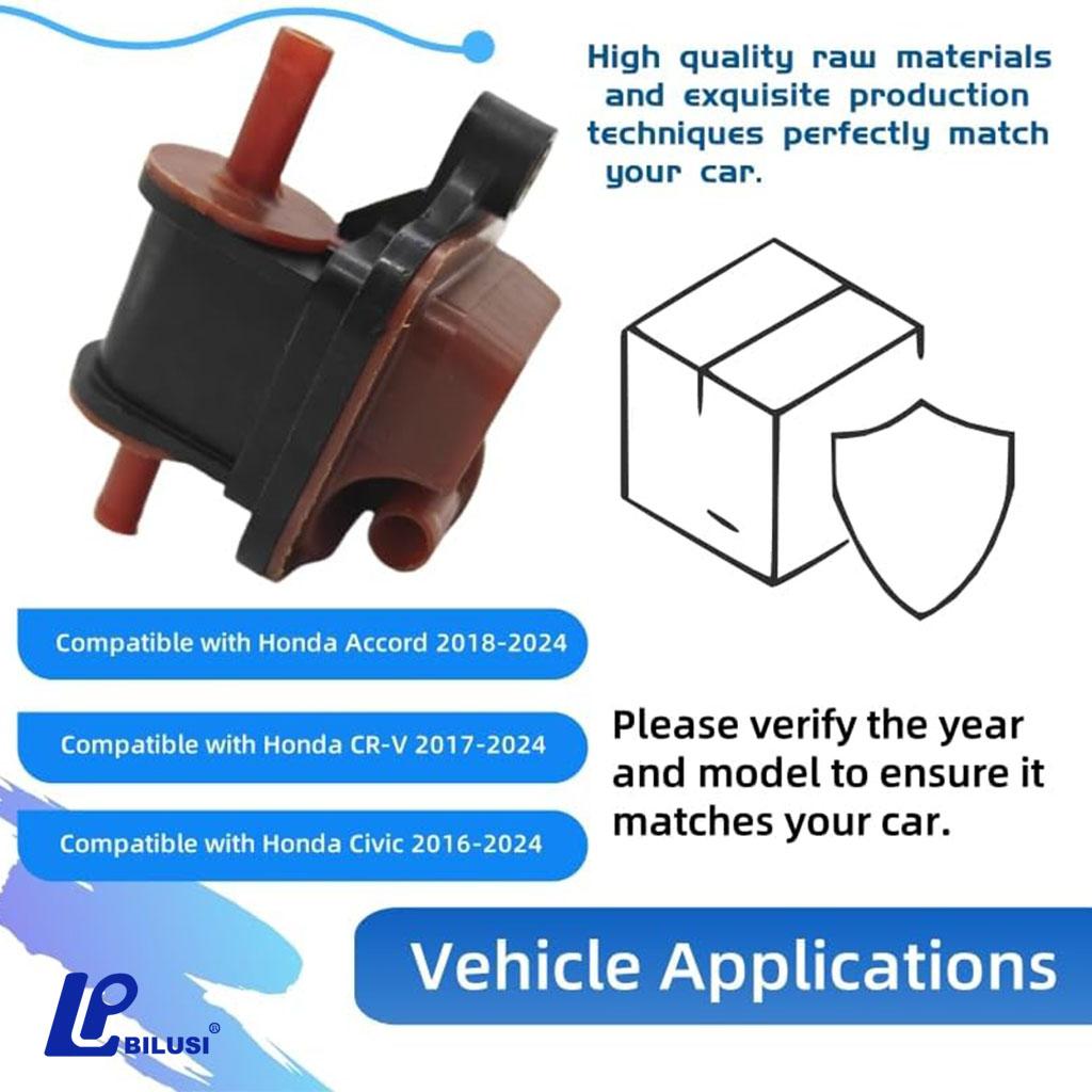 BILISI Evaporative Emission Canister Purge Valve Solenoid for Honda Civic | Auto Accessories36162-5AA-A01, 136200-7410