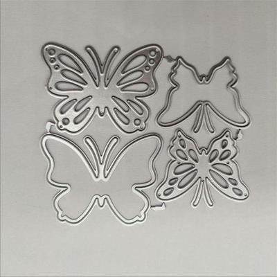4 шт./лот бабочка металлические трафареты DIY трафареты для карт фотоальбом тиснение бумага изготовление формы для скрапбукинга карты ремесла штампы