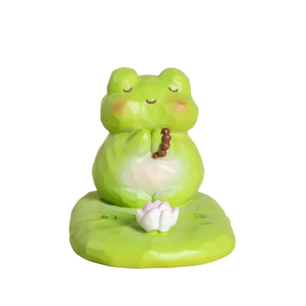 Ручной работы держатель для телефона в виде лотоса смоляные настольные украшения в виде животных милая фигурка лягушки декор для домашних животных
