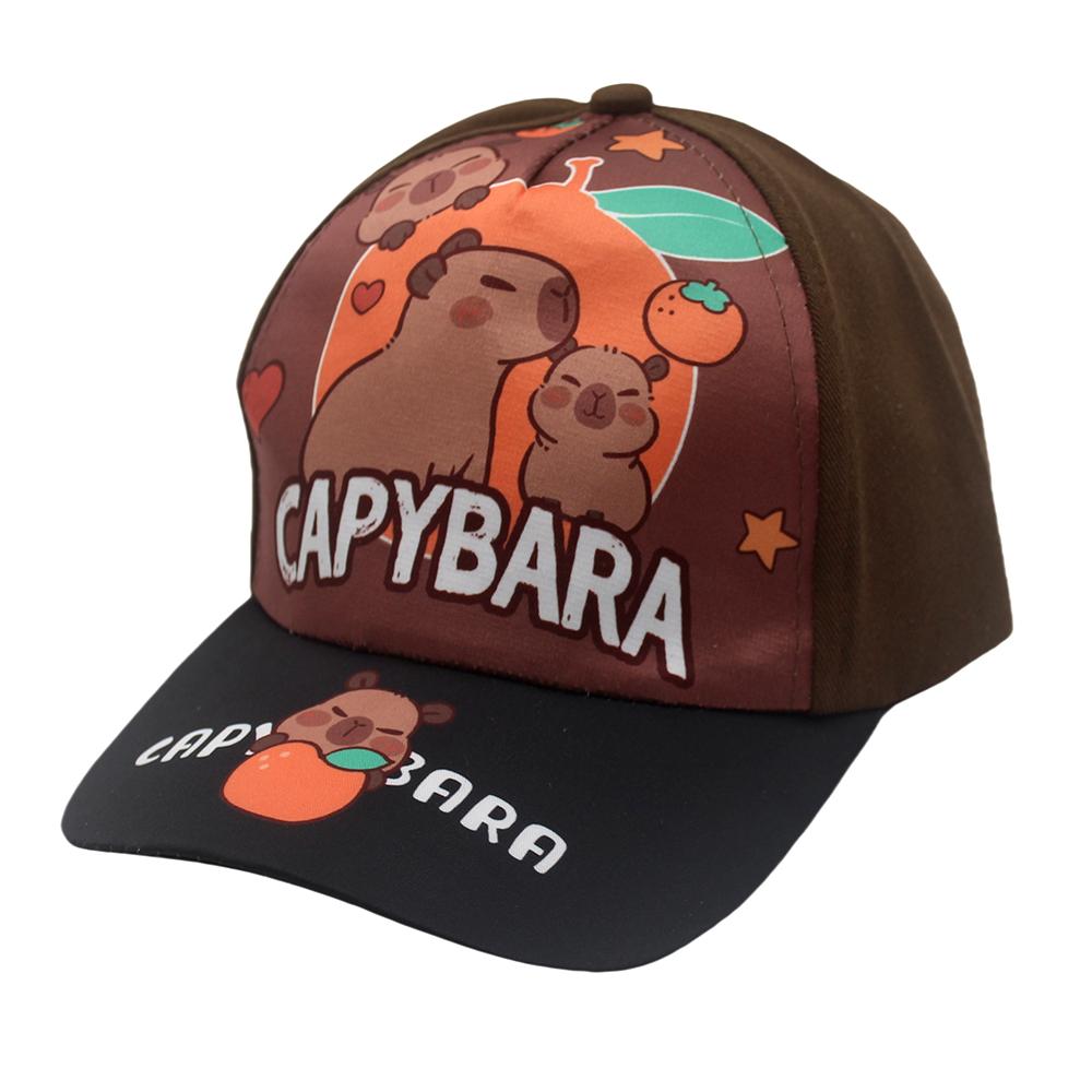 Capibara Themed Baseball Cap for Children, Breathable and Cute. Capibara Hat for Outdoor Sun Protection