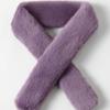 LALA Fur Scarf Petite Dark Violet