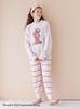 Gelato Pique Sesame Street Motif JQD Pullover Long Pants Set Pink & (PWNT245058) Women's