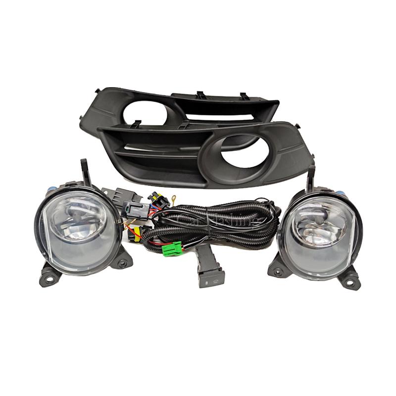 Светодиодные противотуманные фары для Toyota Corolla 2004 2005 2006, версия AN, жгут проводов, крышка, решетка, галоген
